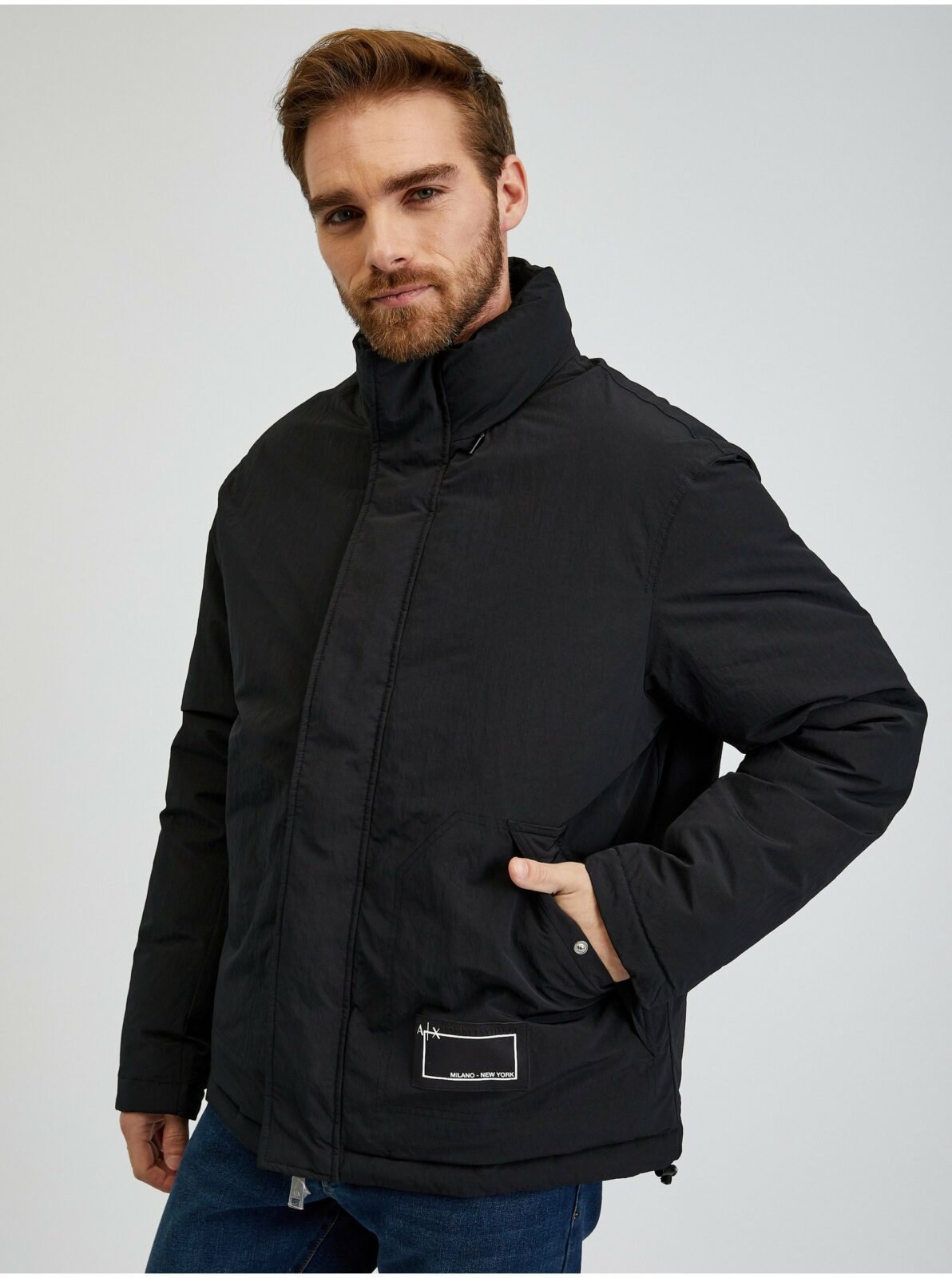 Černá pánská zimní bunda Armani