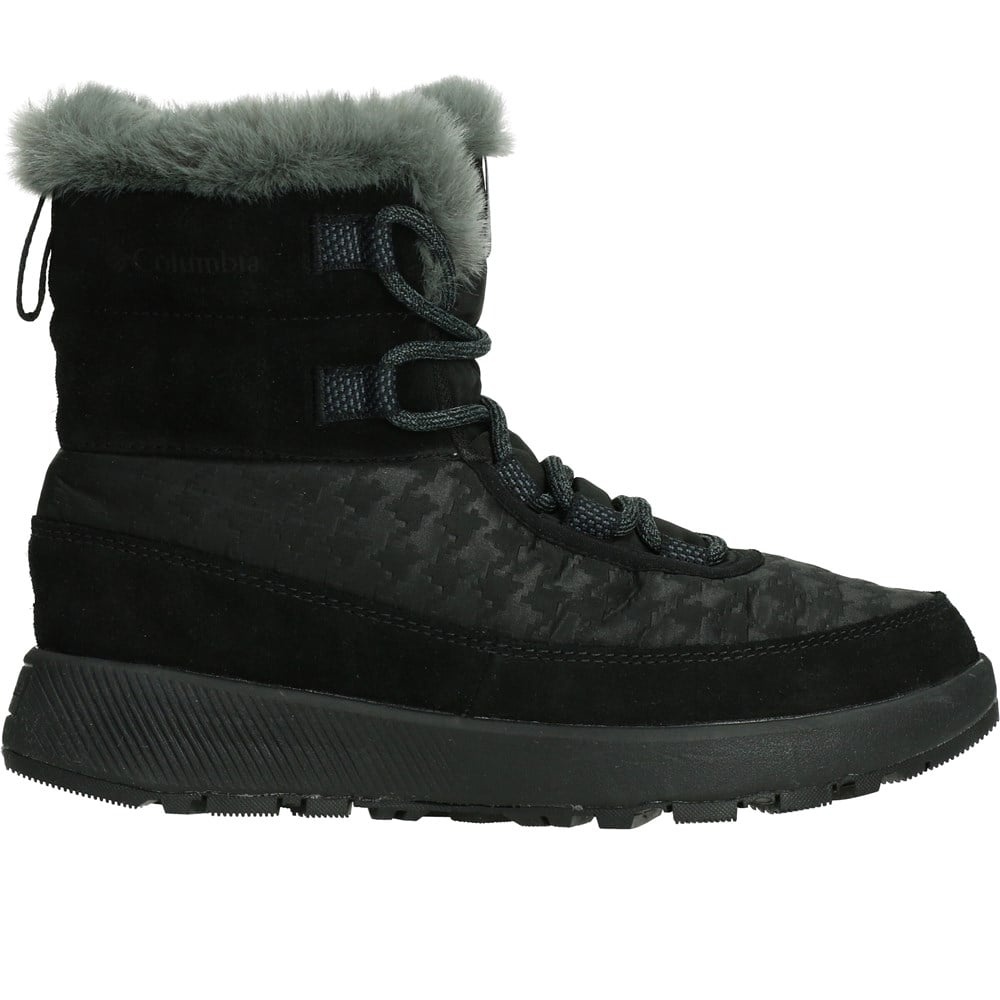 Columbia Černé dámské zimní boty s umělým kožíškem