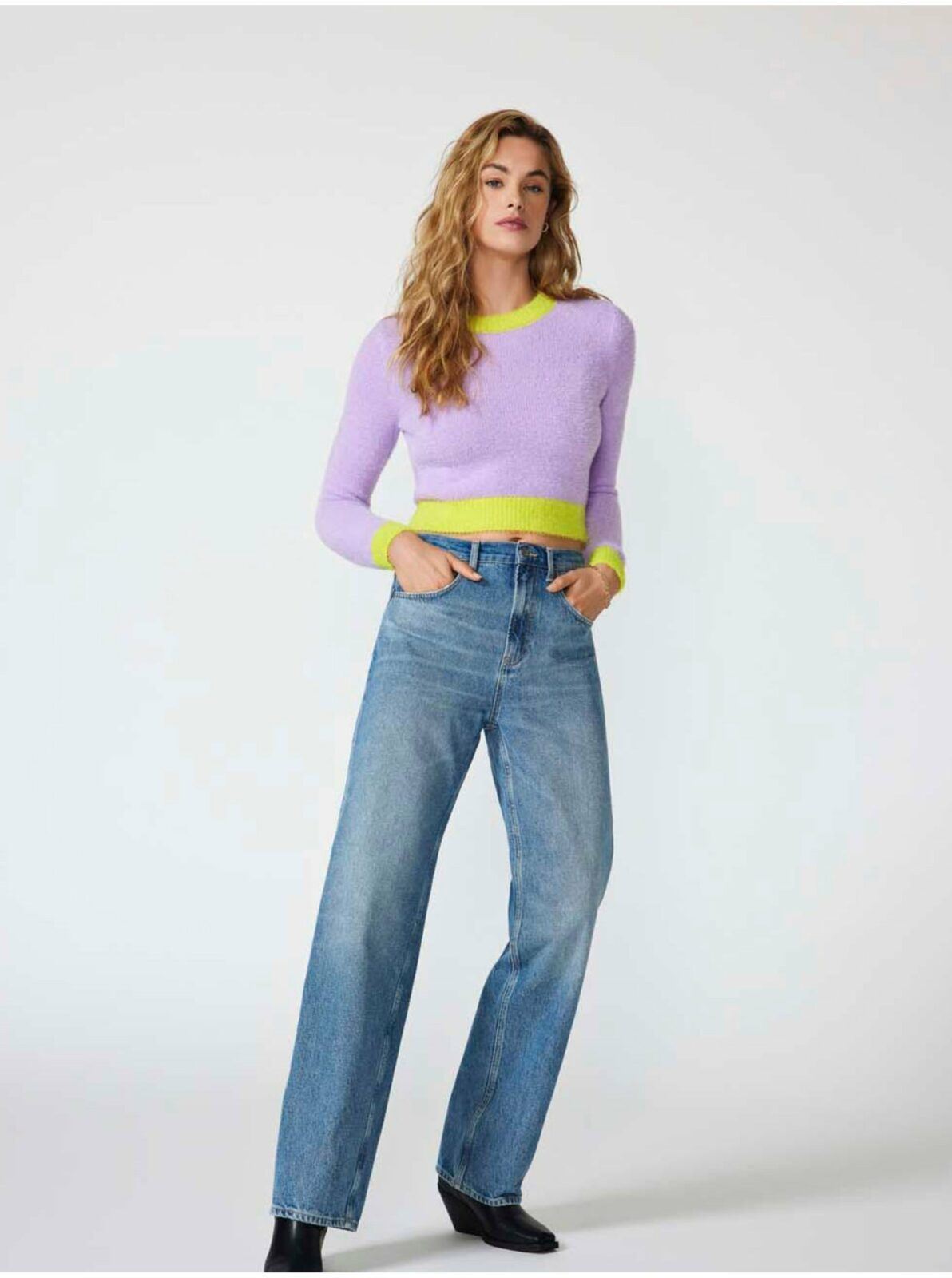 Modré dámské široké džíny ONLY